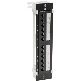 Picture of Tripp Lite Cat5 / Cat5e Wall-Mount PoE Patch Panel 12-Port 110 568A/B RJ45