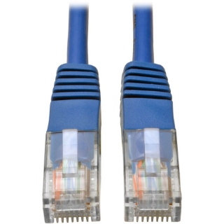 Picture of Tripp Lite 3ft Cat5e / Cat5 350MHz Molded Patch Cable RJ45 M/M Blue 3'