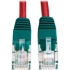 Picture of Tripp Lite 10ft Cat5e Cat5 Molded Snagless Crossover Patch Cable RJ45 Red 10'