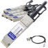 Picture of AddOn Juniper Networks QFX-QSFP-DACBO-3M Compatible TAA Compliant 40GBase-CU QSFP+ to 4xSFP+ Direct Attach Cable (Passive Twinax, 3m)