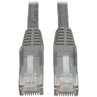 Picture of Tripp Lite 3ft Cat6 Gigabit Snagless Molded Patch Cable RJ45 M/M Gray 3'