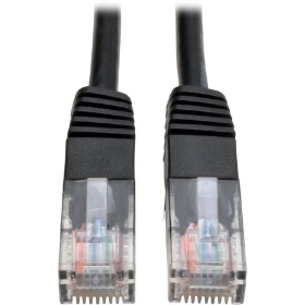 Picture of Tripp Lite 10ft Cat5e / Cat5 350MHz Molded Patch Cable RJ45 M/M Black 10'
