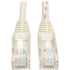 Picture of Tripp Lite 3ft Cat5e / Cat5 Snagless Molded Patch Cable RJ45 M/M White 3'