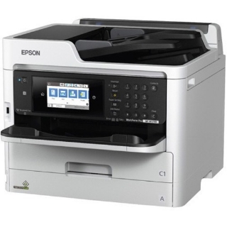 Picture of Epson WorkForce Pro WF-M5799 Wireless Inkjet Multifunction Printer-Monochrome-Copier/Fax/Scanner-24 ppm Mono Print-4800x1200 Print-Automatic Duplex Print-250 sheets Input-Color Scanner-1200 Optical Scan-Monochrome Fax-Gigabit Ethernet-Wireless LAN