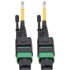 Picture of Tripp Lite MTP/MPO (APC) SMF Fiber Patch Cable 12 Fiber QSFP+ 40/100Gbe 3M