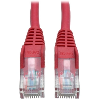 Picture of Tripp Lite 3ft Cat5e / Cat5 Snagless Molded Patch Cable RJ45 M/M Red 3'