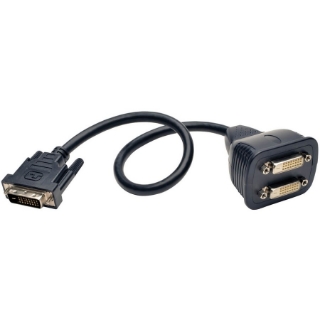 Picture of Tripp Lite 1ft DVI Y Splitter Video Monitor Cable DVI-D M/2xF 1'