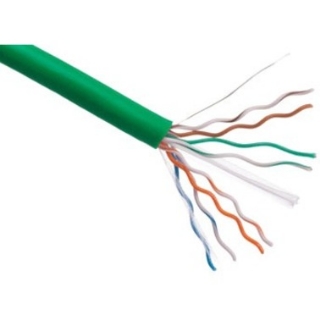 Picture of Axiom CAT5E 24AWG 4-Pair Solid Conductor 350MHz Bulk Cable Spool 1000FT (Green)