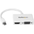 Picture of StarTech.com Travel A/V Adapter - 2-in-1 Mini DisplayPort to HDMI or VGA Converter - White