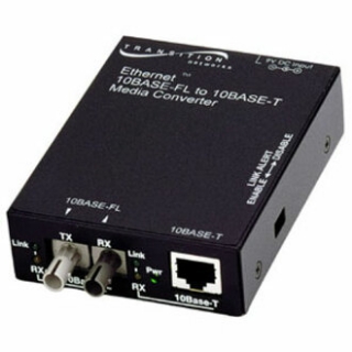 Picture of Transition Networks E-TBT-FRL-05(SC) 10BASE-T to 10BASE-FL Ethernet Media Converter