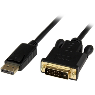 Picture of StarTech.com 3ft (1m) DisplayPort to DVI Cable, 1080p Video, Active DisplayPort to DVI-D Adapter/Converter Cable, DP to DVI Monitor Cable