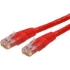 Picture of StarTech.com 10ft CAT6 Ethernet Cable - Red Molded Gigabit - 100W PoE UTP 650MHz - Category 6 Patch Cord UL Certified Wiring/TIA