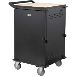 Picture of Tripp Lite Locking Storage Cart for Mobile Devices, Laptops, Chromebooks and AV Equipment - Black