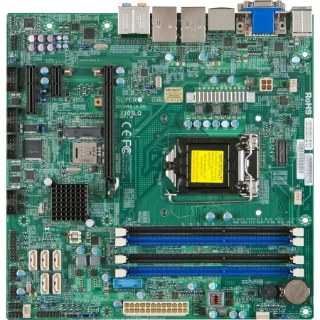 Picture of Supermicro X10SLQ-L Desktop Motherboard - Intel Q87 Express Chipset - Socket H3 LGA-1150 - Micro ATX