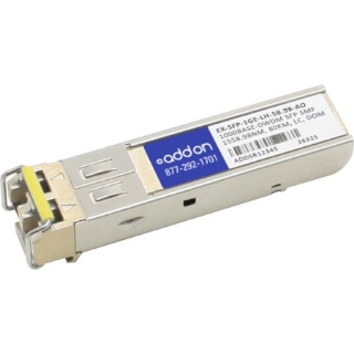 Picture of AddOn Juniper Networks EX-SFP-1GE-LH-58.98 Compatible TAA Compliant 1000Base-DWDM 100GHz SFP Transceiver (SMF, 1558.98nm, 80km, LC, DOM)