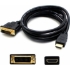 Picture of 6ft HDMI 1.3 Male to DVI-D Single Link (18+1 pin) Female Black Cable For Resolution Up to 1920x1200 (WUXGA)