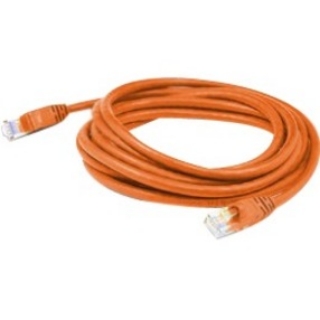 Picture of AddOn 50ft RJ-45 (Male) to RJ-45 (Male) Shielded Straight Orange Cat6 STP PVC Copper Patch Cable