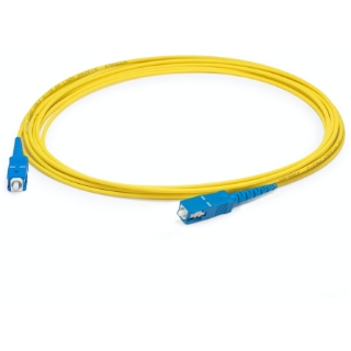 Picture of AddOn 71m SC (Male) to SC (Male) Straight Yellow OS2 Simplex LSZH Fiber Patch Cable