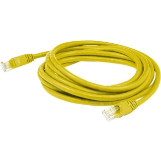 Picture of AddOn 15m RJ-45 (Male) to RJ-45 (Male) Yellow Cat6 STP Plenum-Rated Copper Patch Cable