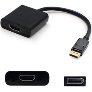 Picture of HP BU989AV Compatible DisplayPort 1.2 Male to HDMI 1.3 Female Black Adapter Which Requires DP++ For Resolution Up to 2560x1600 (WQXGA)