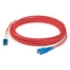 Picture of AddOn 15m SC (Male) to LC (Male) Red OM1 TAA Compliant Duplex LSZH Fiber Patch Cable