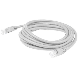 Picture of AddOn 50ft RJ-45 (Male) to RJ-45 (Male) Straight White Cat6 UTP PVC Copper Patch Cable