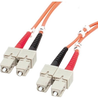 Picture of StarTech.com 2m Fiber Optic Cable - Multimode Duplex 62.5/125 - LSZH - SC/SC - OM1 - SC to SC Fiber Patch Cable