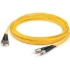 Picture of AddOn 8m ST (Male) to ST (Male) Yellow OS2 Duplex Fiber OFNR (Riser-Rated) Patch Cable