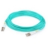 Picture of AddOn 9m LC (Male) to LC (Male) Straight Aqua OM4 Duplex Plenum Fiber Patch Cable