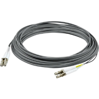 Picture of AddOn 1m LC (Male) to LC (Male) Gray OS2 Duplex Fiber OFNR (Riser-Rated) Patch Cable