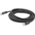 Picture of AddOn 25ft RJ-45 (Male) to RJ-45 (Male) Straight Black Cat6 UTP PVC Copper Patch Cable