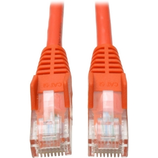 Picture of Tripp Lite 10ft Cat5e Cat5 Snagless Molded Patch Cable RJ45 M/M Orange 10'