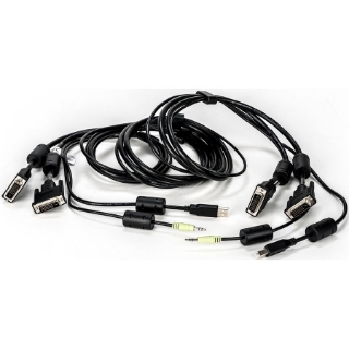 Picture of Vertiv Avocent USB Keyboard and Mouse, DVI-D and Audio Cable, 6 ft. with DPP Support for Vertiv Avocent SV and SC Series Switches