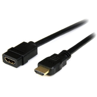 Picture of StarTech.com 2m HDMI Extension Cable, HDMI Male to Female Cable, 4K HDMI Cable Extender, 4K UHD HDMI Cable with Ethernet M/F, HDMI 1.4