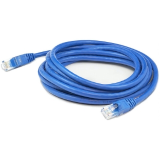 Picture of AddOn 30ft RJ-45 (Male) to RJ-45 (Male) Straight Blue Cat6A UTP PVC Copper Patch Cable