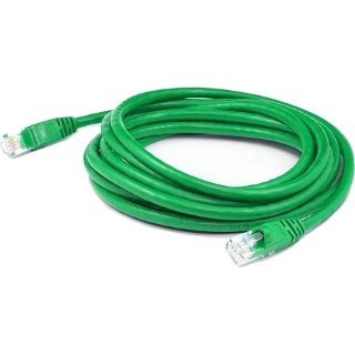 Picture of AddOn 2ft RJ-45 (Male) to RJ-45 (Male) Straight Green Cat6A UTP PVC Copper Patch Cable