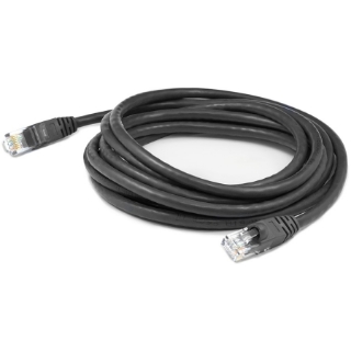 Picture of AddOn 50ft RJ-45 (Male) to RJ-45 (Male) Straight Black Cat6 UTP PVC Copper Patch Cable