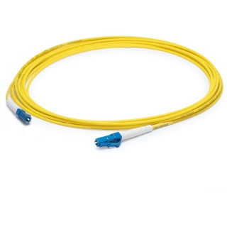 Picture of AddOn 82m LC (Male) to LC (Male) Straight Yellow OS2 Simplex Plenum Fiber Patch Cable