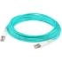 Picture of AddOn 27m LC (Male) to LC (Male) Straight Aqua OM4 Duplex Plenum Fiber Patch Cable