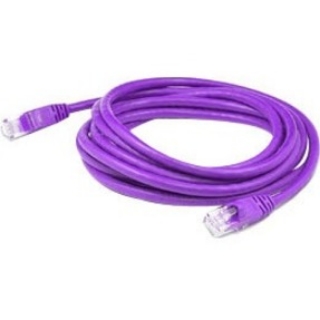 Picture of AddOn 5.5ft RJ-45 (Male) to RJ-45 (Male) Purple Cat6 Straight Shielded Twisted Pair PVC Copper Patch Cable