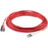 Picture of AddOn 2m LC (Male) to ST (Male) Red OM3 Duplex Plenum-Rated Fiber Patch Cable