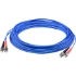 Picture of AddOn 2m ST (Male) to ST (Male) Blue OM1 Duplex Fiber OFNR (Riser-Rated) Patch Cable