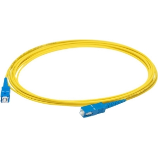 Picture of AddOn 3m SC (Male) to SC (Male) Straight Yellow OS2 Simplex LSZH Fiber Patch Cable