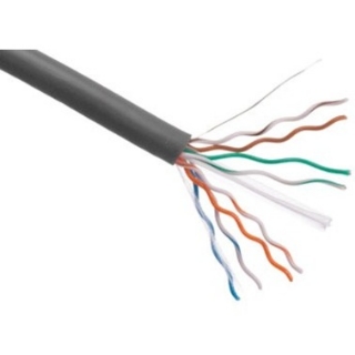 Picture of Axiom CAT6 23AWG 4-Pair Solid 550MHz Plenum Bulk Cable Spool 1000FT (Gray)