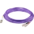 Picture of AddOn 2m LC (Male) to LC (Male) Purple OM1 Duplex Fiber OFNR (Riser-Rated) Patch Cable