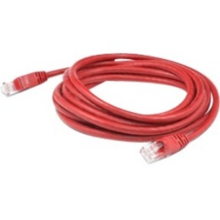 Picture of AddOn 7.5ft RJ-45 (Male) to RJ-45 (Male) Red Cat6A Straight Shielded Twisted Pair PVC Copper Patch Cable
