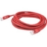 Picture of AddOn 7.5ft RJ-45 (Male) to RJ-45 (Male) Red Cat6A Straight Shielded Twisted Pair PVC Copper Patch Cable