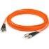 Picture of AddOn 5m ST (Male) to ST (Male) Orange OM1 Duplex Fiber OFNR (Riser-Rated) Patch Cable