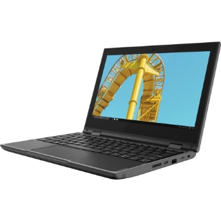 Picture of Lenovo 300e Windows 2nd Gen 82GK001UUS 11.6" Touchscreen Netbook - HD - 1366 x 768 - AMD 3015e Dual-core (2 Core) 1.20 GHz - 4 GB Total RAM - 64 GB Flash Memory - Black