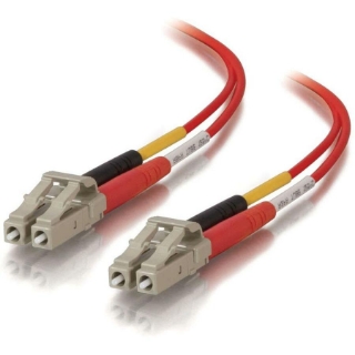 Picture of C2G-5m LC-LC 50/125 OM2 Duplex Multimode Fiber Optic Cable (Plenum-Rated) - Red